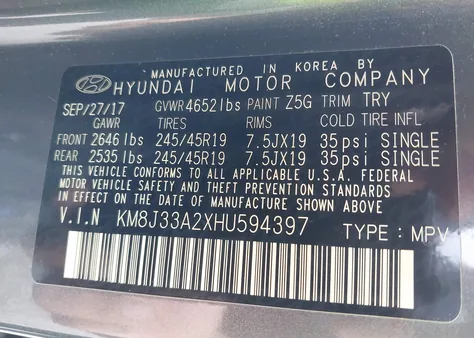KM8J33A2XHU594397